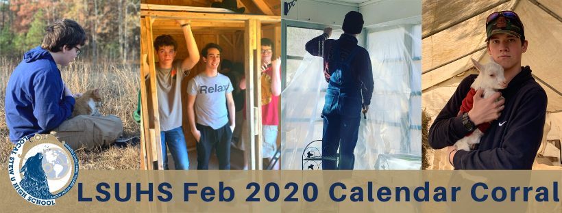 LSUHS Calendar Corral: Feb 2020