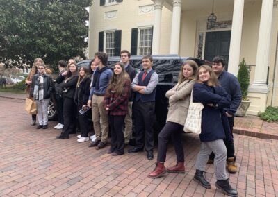 LSUHS Students with AYA International Exchange Students at the VA State Capitol