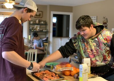 LSUHS students in culinary class